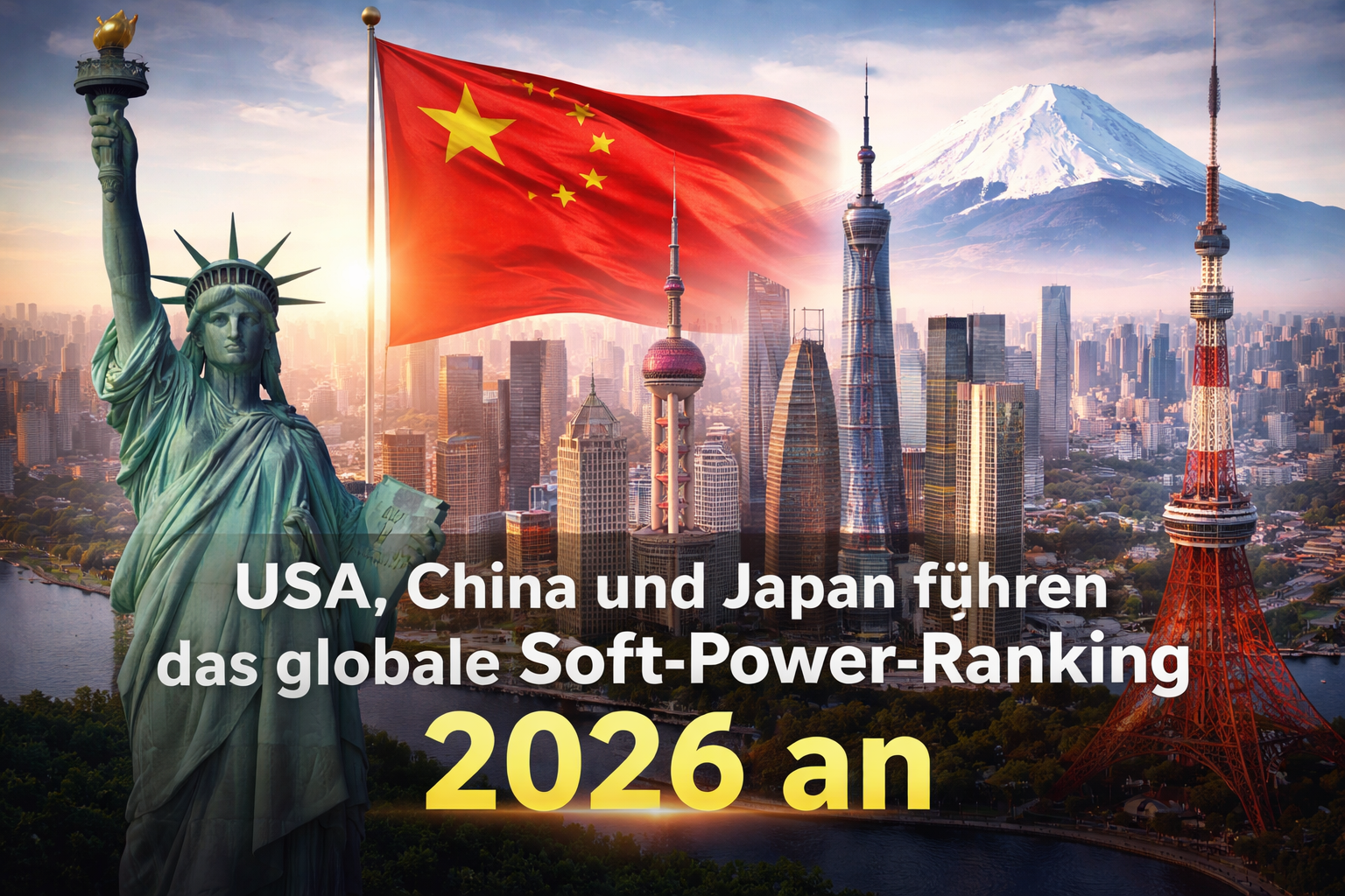 Soft Power Ranking 2026: USA vor China und Japan – Ein strategisches Briefing